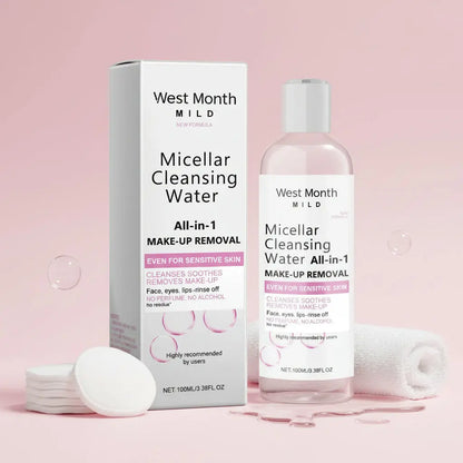 Micellar Water Deep Makeup Remover Cleaning Pores Soft Hydrating Refresh Moisturizing Eyes Lips Facial Cleanser Liquid Skin Care CareGlowing