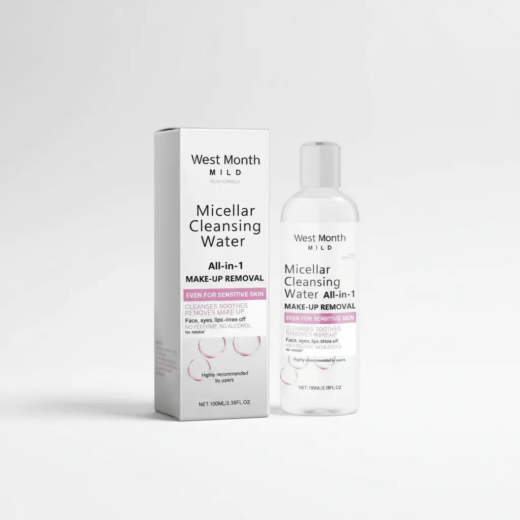 Eau micellaire démaquillante profonde, hydratante et rafraîchissante pour visage, yeux et lèvres